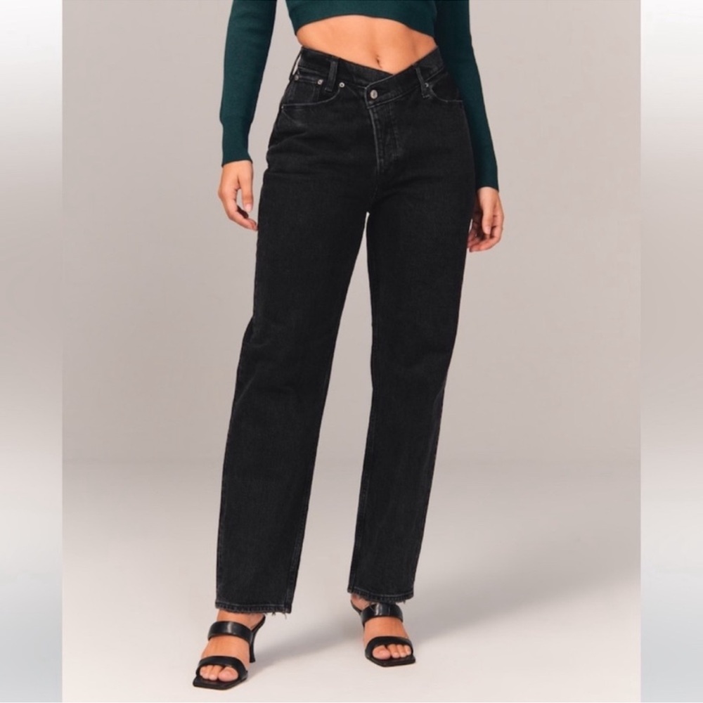 Abercrombie curve love black jeans